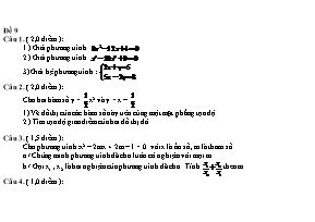 Đề ôn tập thi tuyển sinh vào Lớp 10 THPT môn Toán